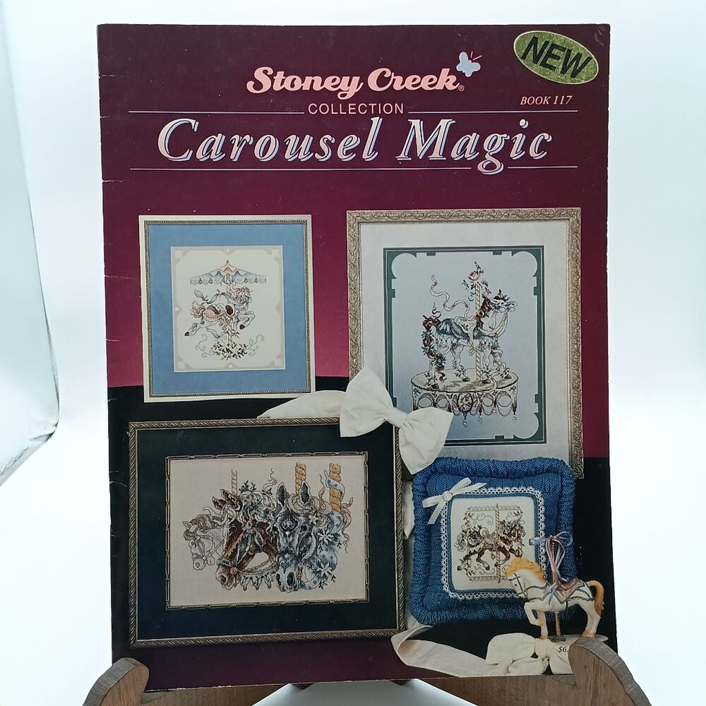 Vintage Cross Stitch Patterns, Carousel Magic, 1993 Stoney Creek Collection Book